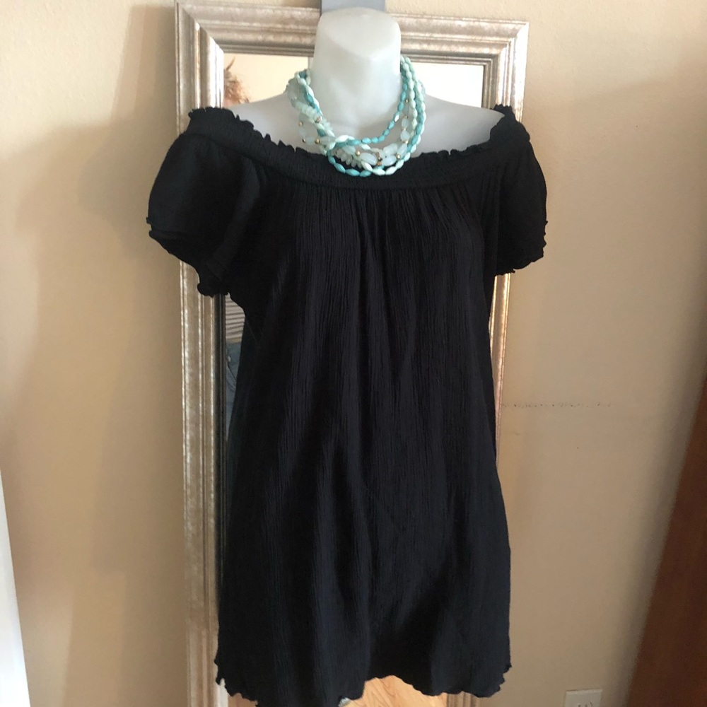Juicy Couture Black Off The Shoulder Coverup